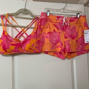 Athleta Boardshorts and Bathing Suit Top